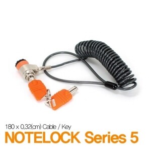 ■ 노트킹 Note Lock 5 노트북 잠금장치(코일열쇠형)/켄싱턴홀락 사용/빠른배송/뛰어난호환성/