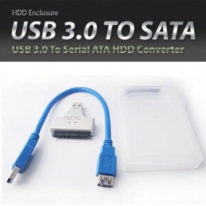 노트킹USB3.0 SATA HDD 2.5인치 케이스/젠더/케이블포함 NK-SU-CABLE(A)