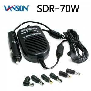 VANSON SDR-70W 삼성 19V 3.16A 차량용 노트북 멀티 아답터(기본팁에서 사용)