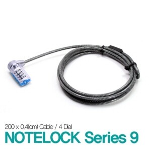 Note Lock 9 PC 닌텐도 가전기기 넷북 노트북 PC잠금장치 항공아연합금 비밀번호방식