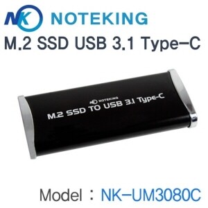 노트킹 M.2 SSD USB 3.1 Type C 케이스[NK-UM3080C]